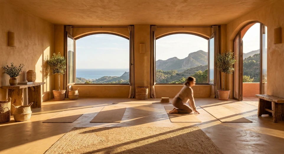 Luxury Ideal Work microcement floor in contemporary Marbella villa