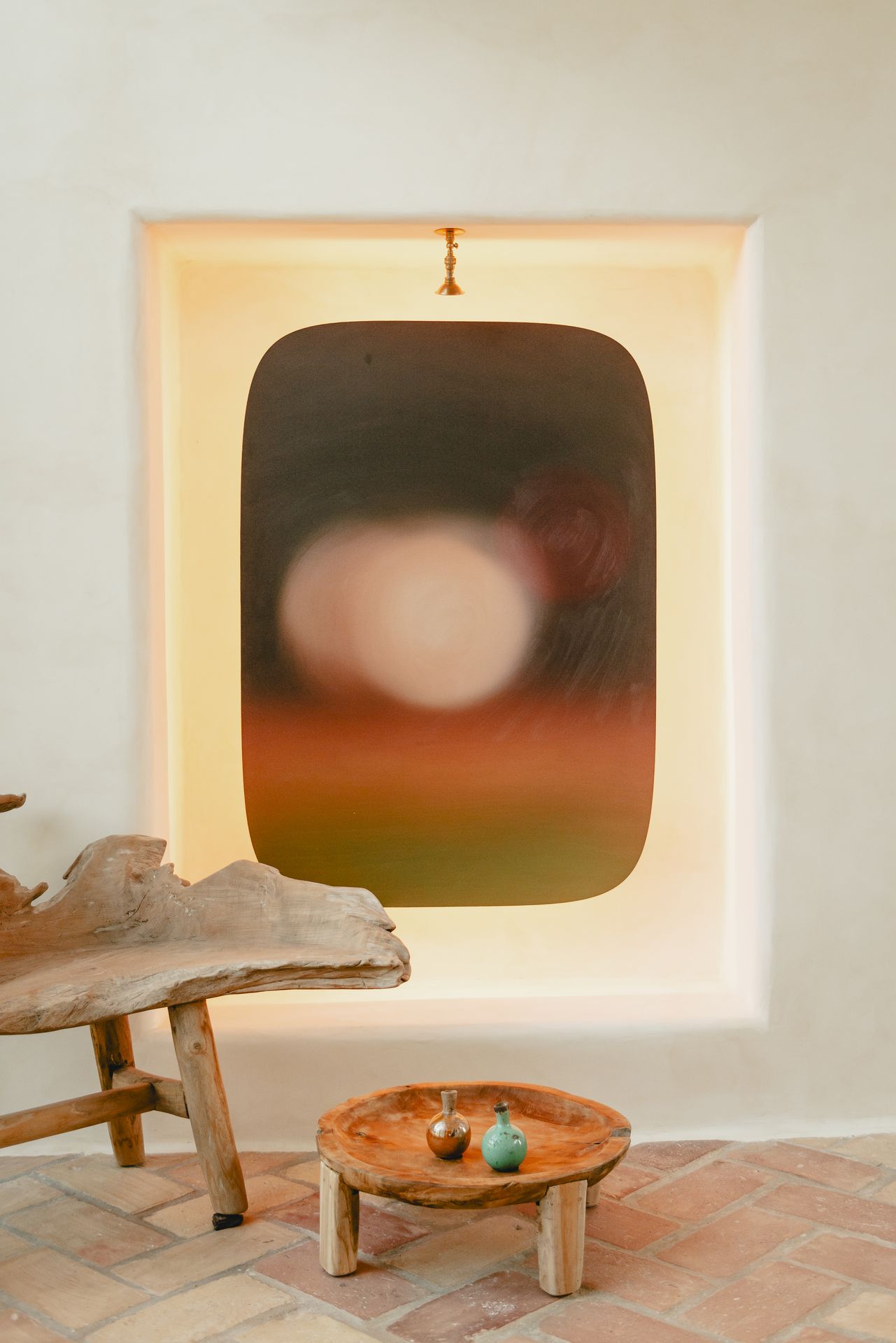 Brass accent lighting through the interior corridors, Viluz Marbella Brass accent lighting through the interior corridors, Viluz Marbella